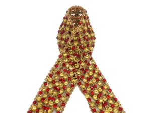 Golden Red Designer Stone Studded Embroidered Border