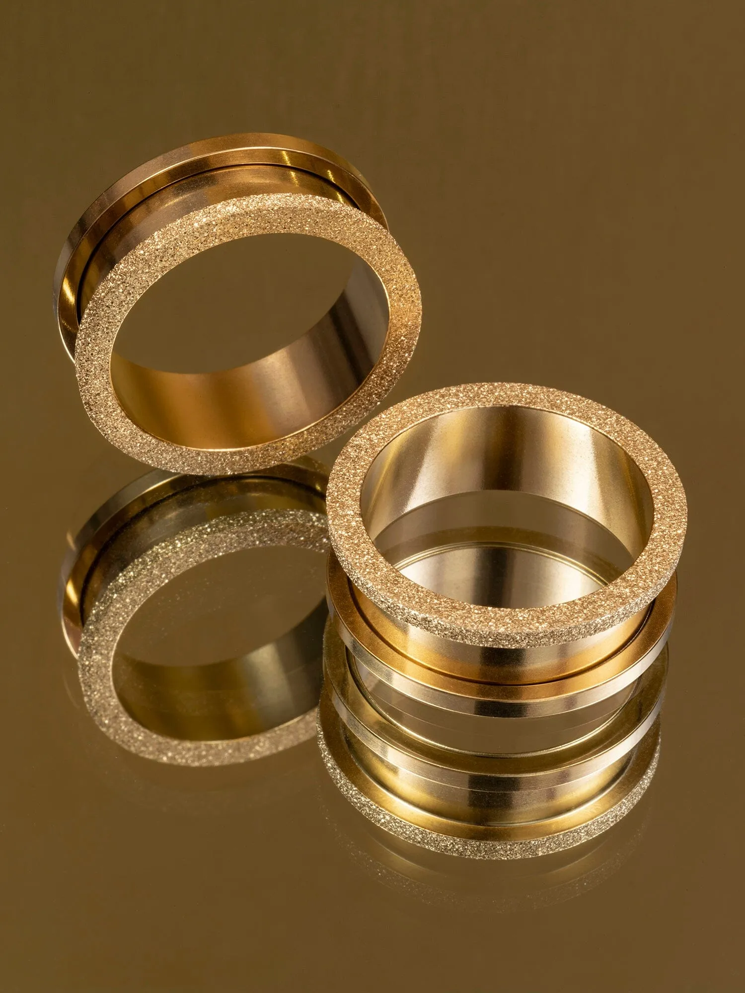 Golden Sand Textured Threaded Steel Tunnels