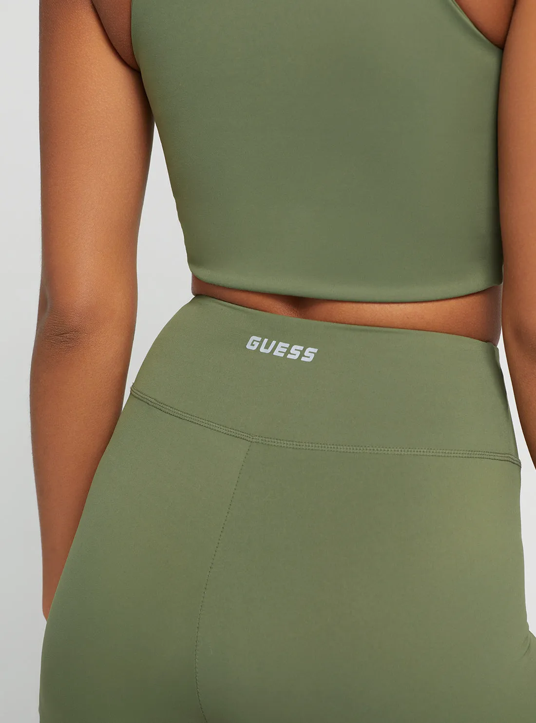 Green Coline Active Bike Shorts