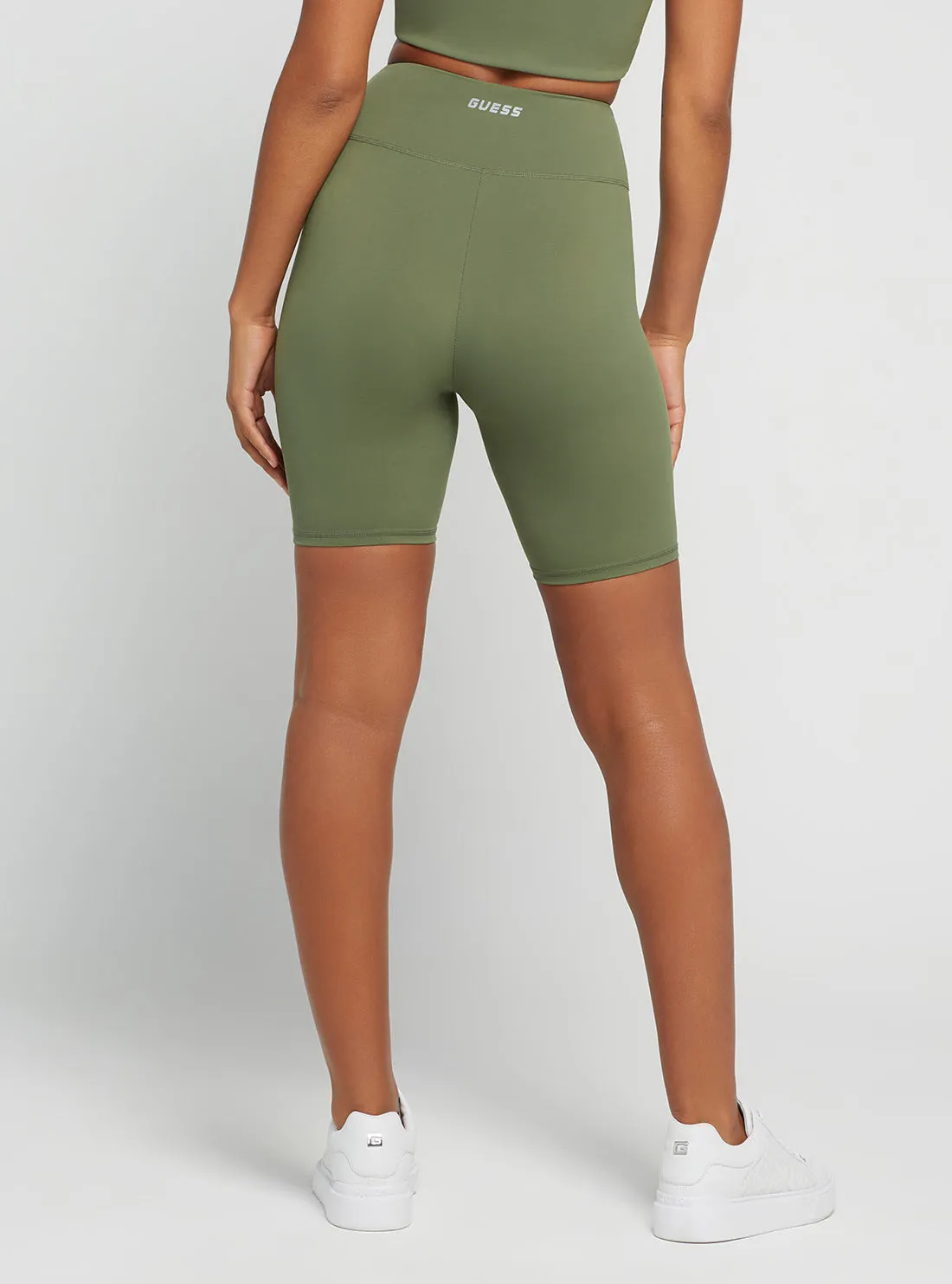 Green Coline Active Bike Shorts