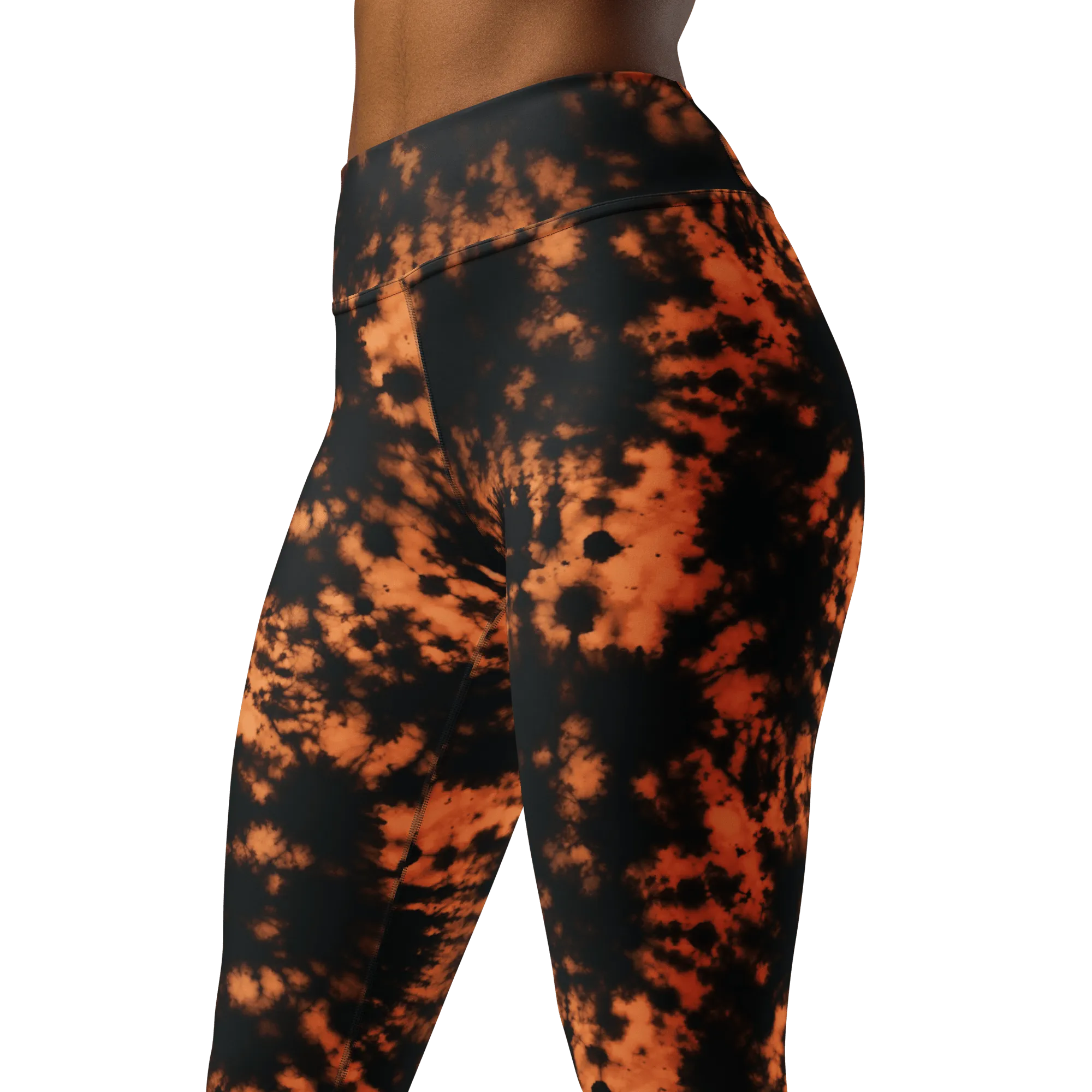 Grunge Bleach Bath Yoga Leggings (READY TO SHIP)