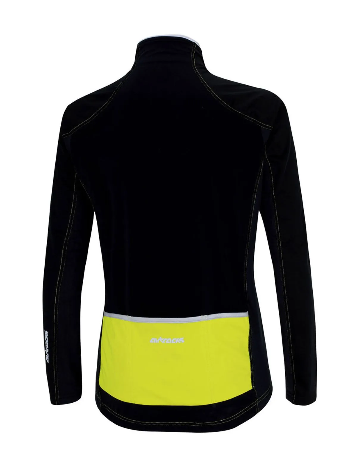 Herren Thermo Fahrradjacke Comfort Line Schwarz Neon
