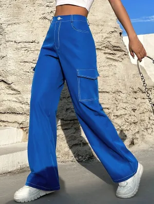 High Waist Cargo Pants