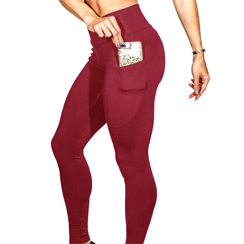 High Waist Fitness Leggings with Pockets