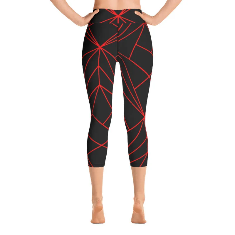 High Waist Geometry Capris