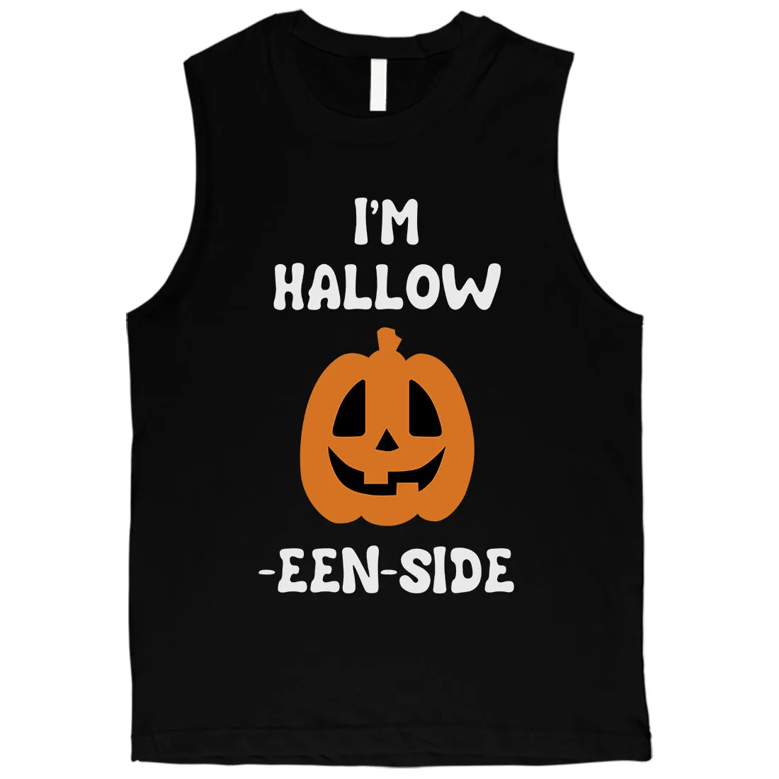 Hollow Inside Pumpkin Mens Muscle Shirt