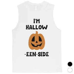 Hollow Inside Pumpkin Mens Muscle Shirt