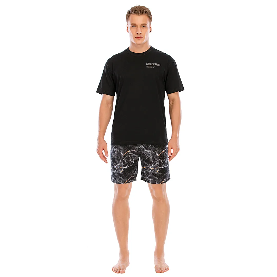 HUGE SPORTS Graphic UPF50  Mens Beach Board Shorts - Marble