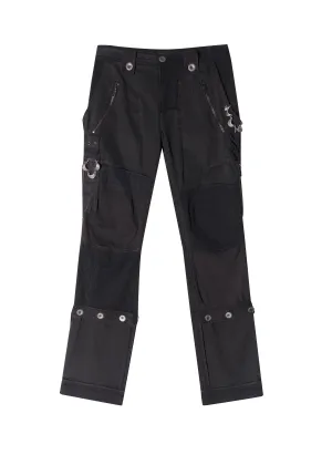 HYEIN SEO - CONVERTIBLE PATCHWORK PANTS
