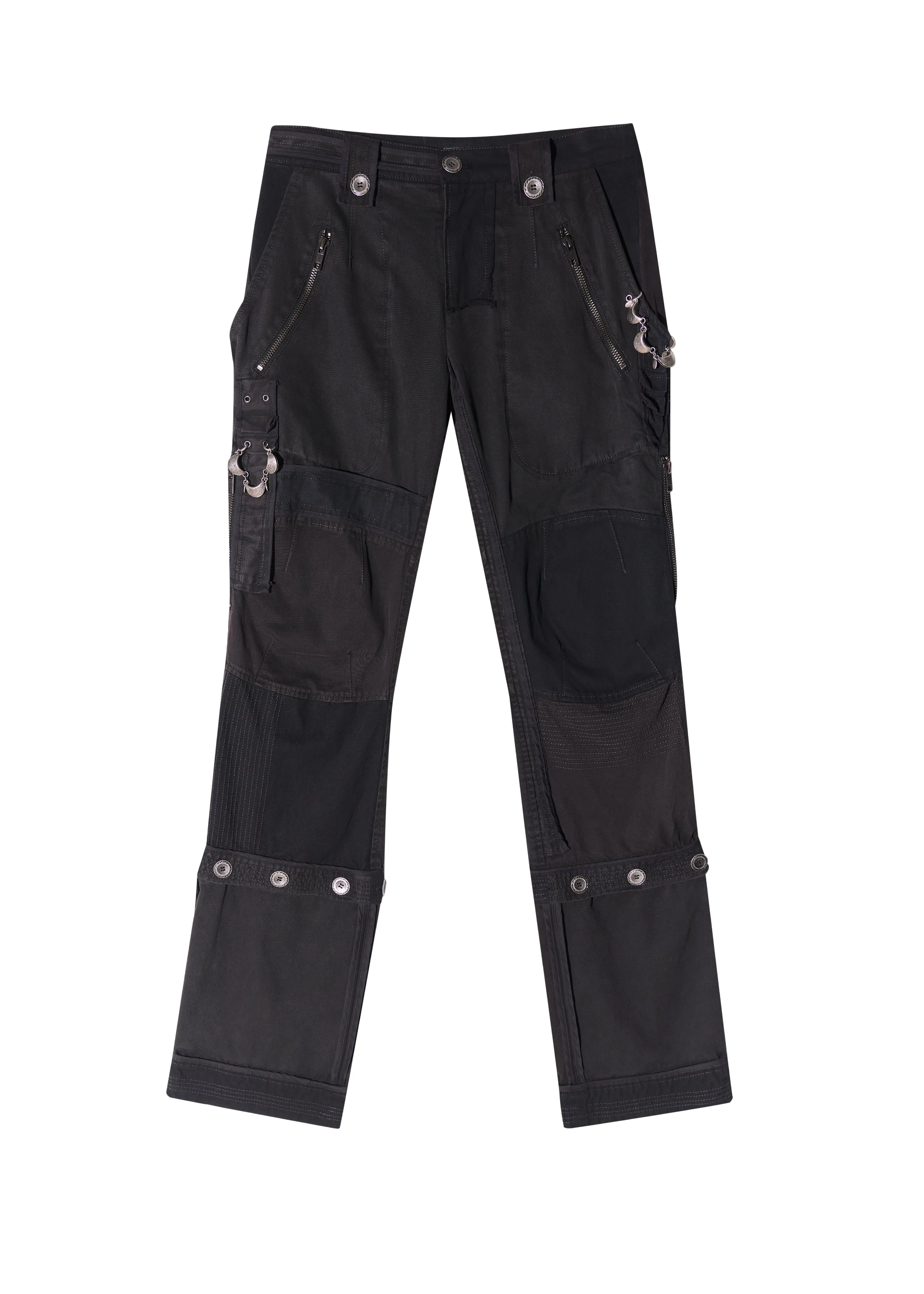 HYEIN SEO - CONVERTIBLE PATCHWORK PANTS