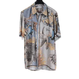 Icarus Silk Printed Hawaiian Shirt
