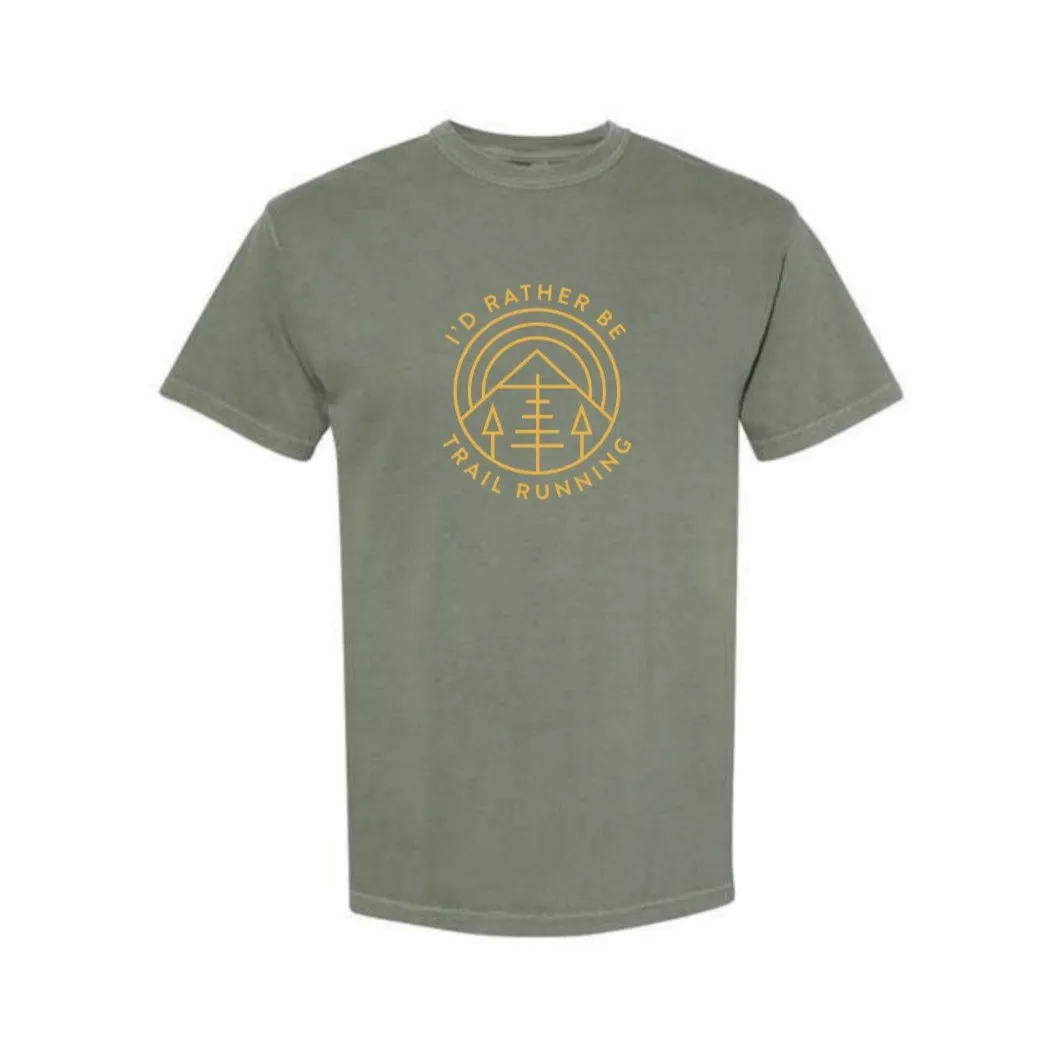 I'd Rather Be Trail Running Comfort Colors T-Shirt