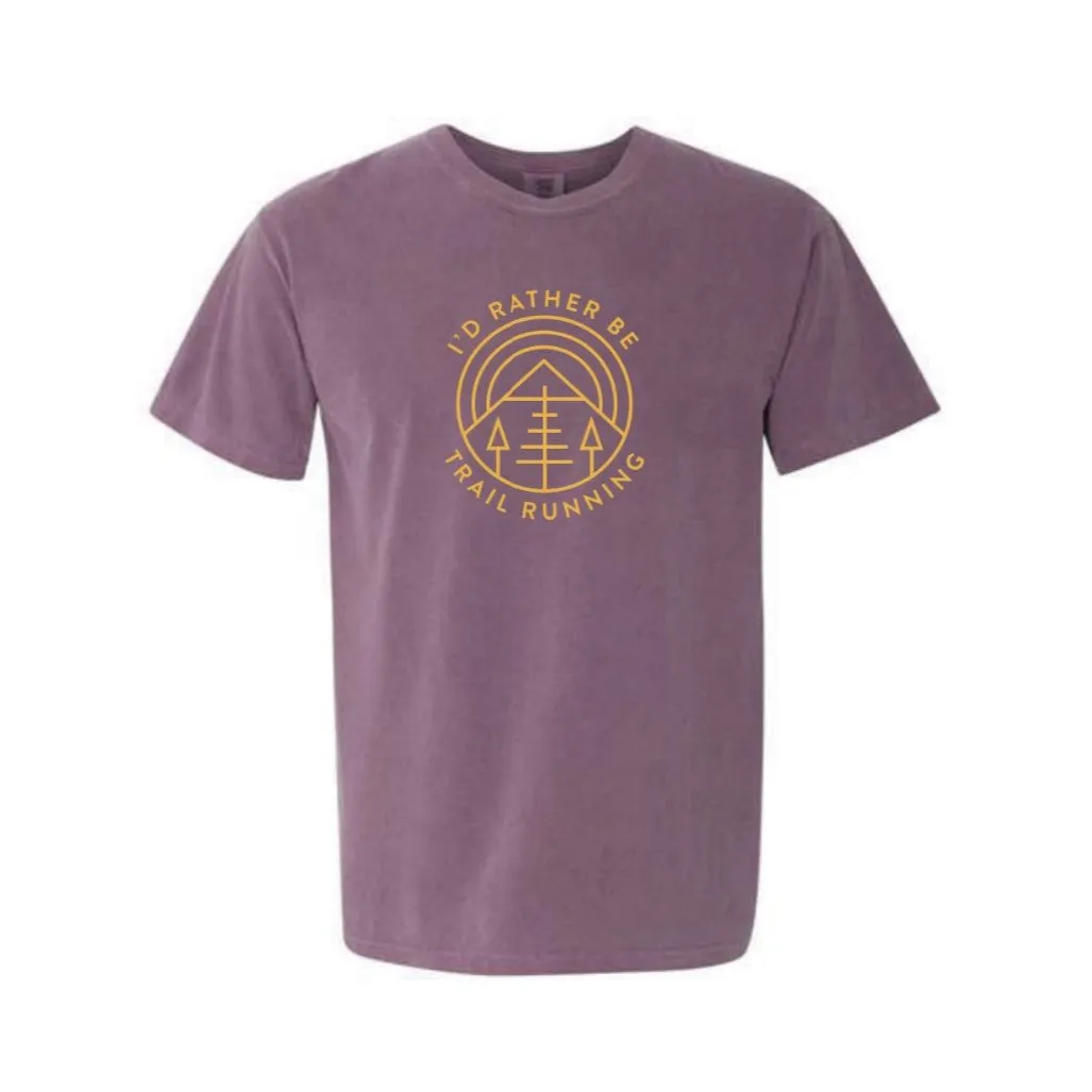 I'd Rather Be Trail Running Comfort Colors T-Shirt