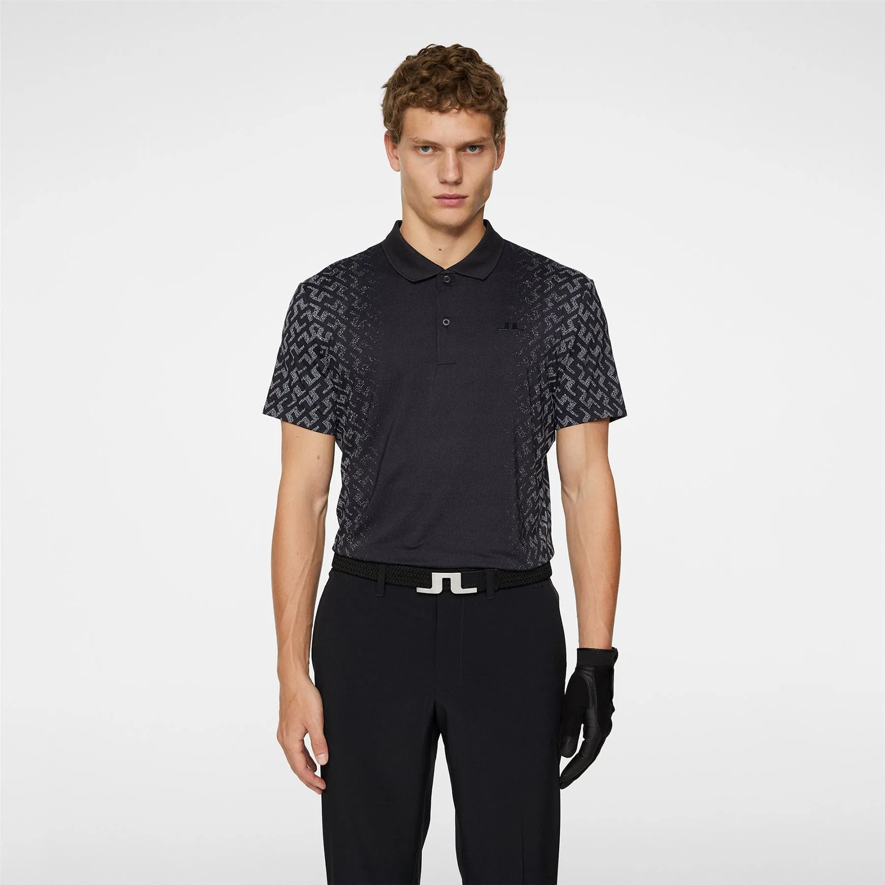 Kalle Regular Fit Gradual Jacquard Polo White - AW24