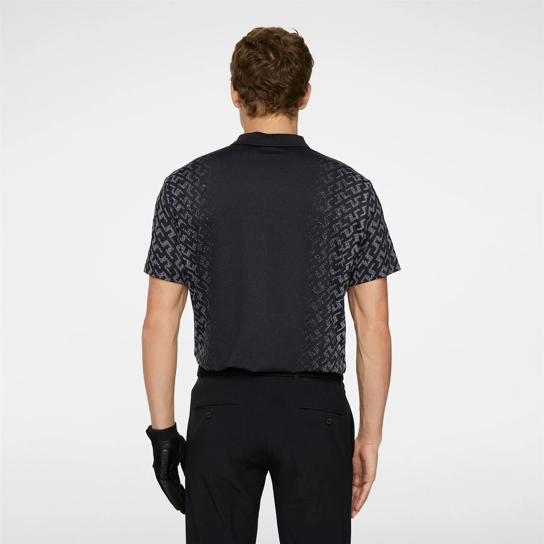 Kalle Regular Fit Gradual Jacquard Polo White - AW24