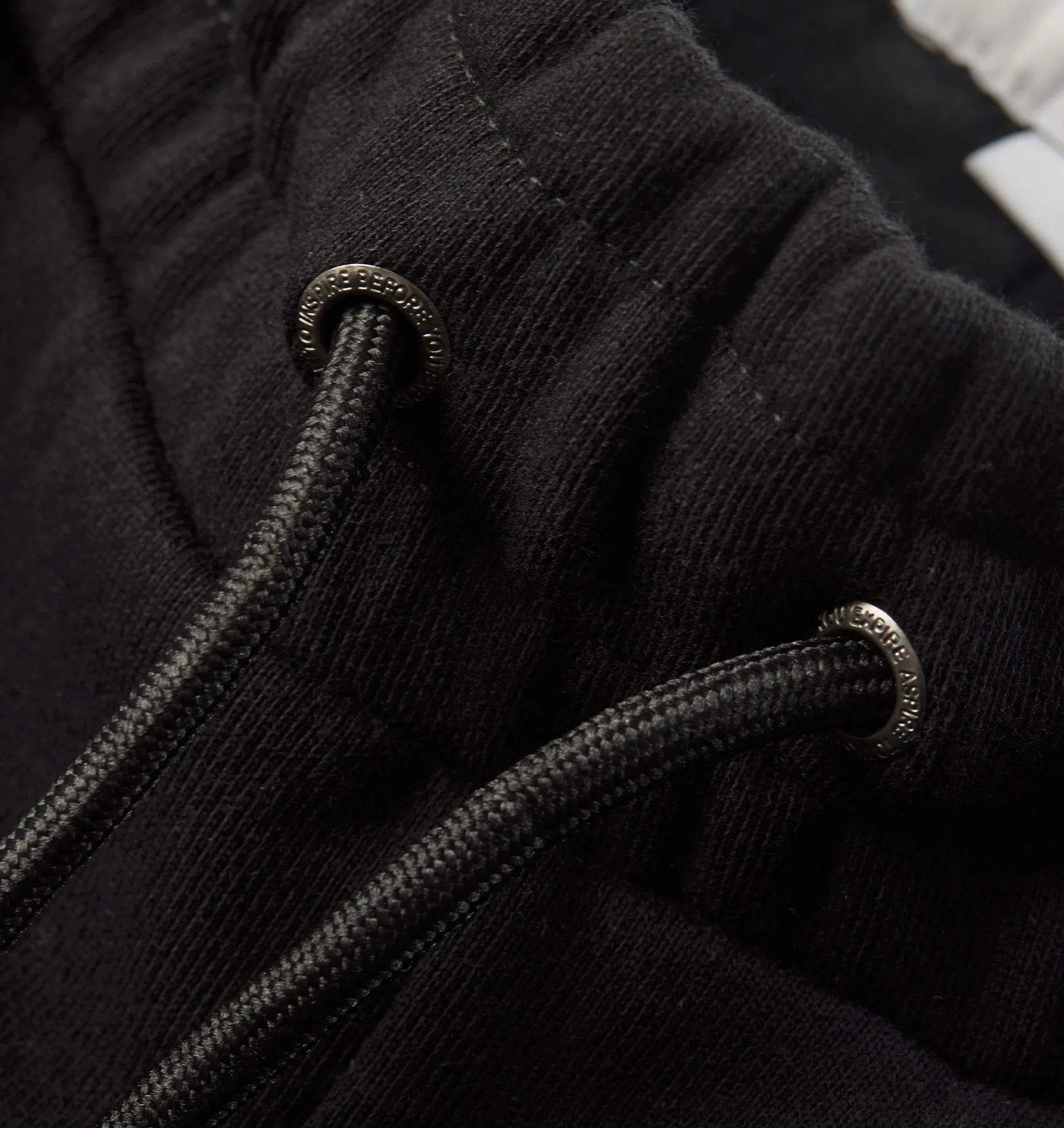 Lace Trim Trackie Short - Black