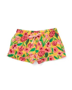 Leisure Shorts - Honey Las Flores