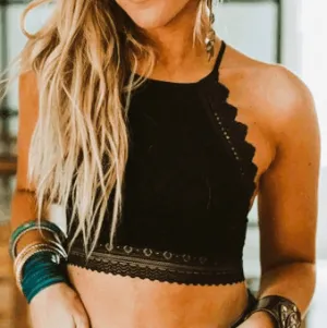 Light of the Moon Black Bralette