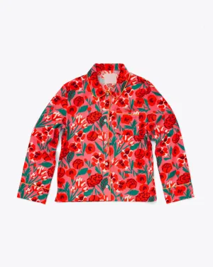 Long Sleeve Leisure Shirt - Pink Las Flores