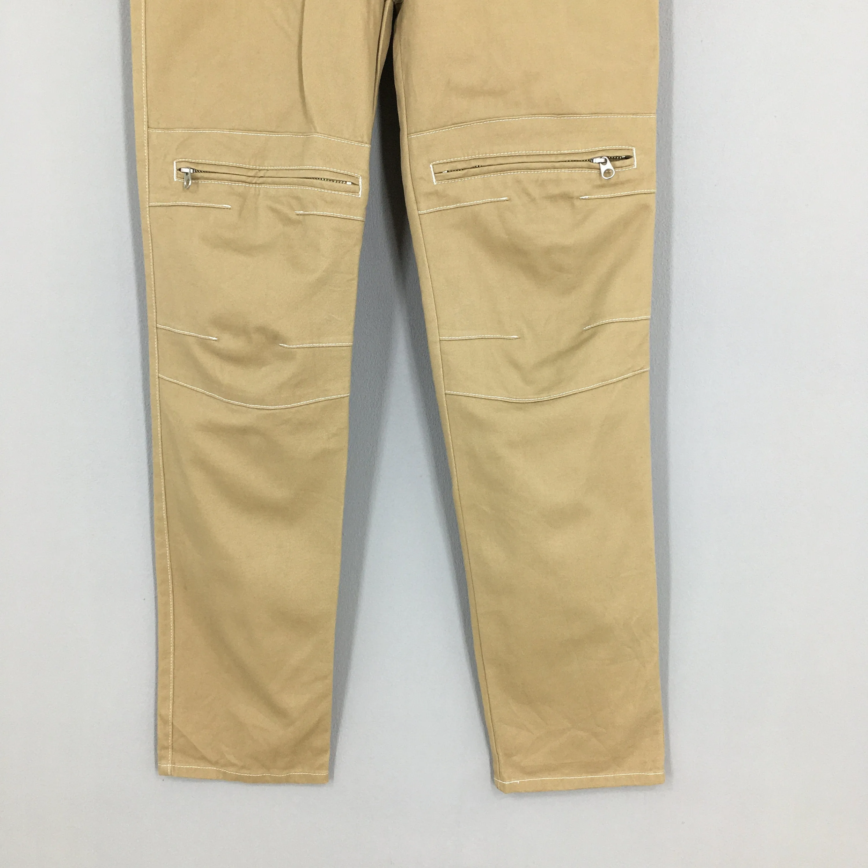 Max Fritz Japan Cargo Pants Beige Skinny Fit Size 30x33.5