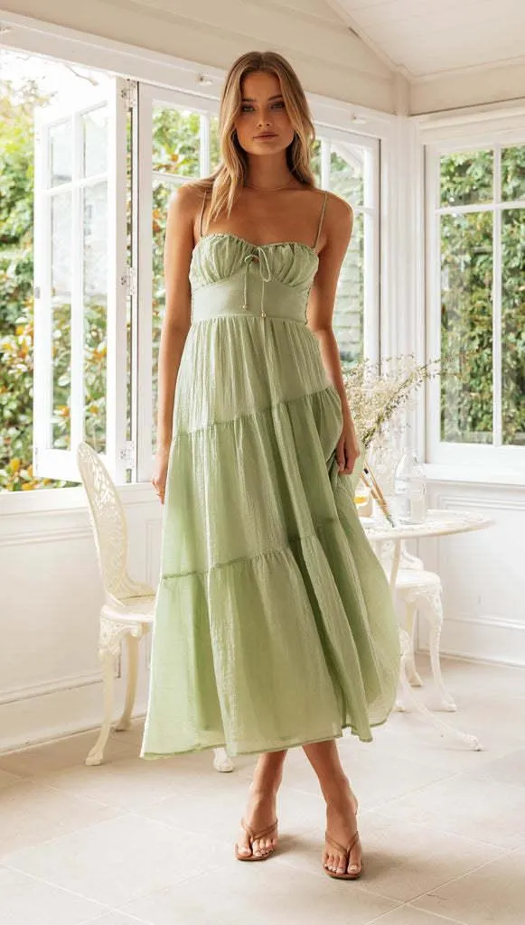 Meadow Breeze Tiered Maxi Dress