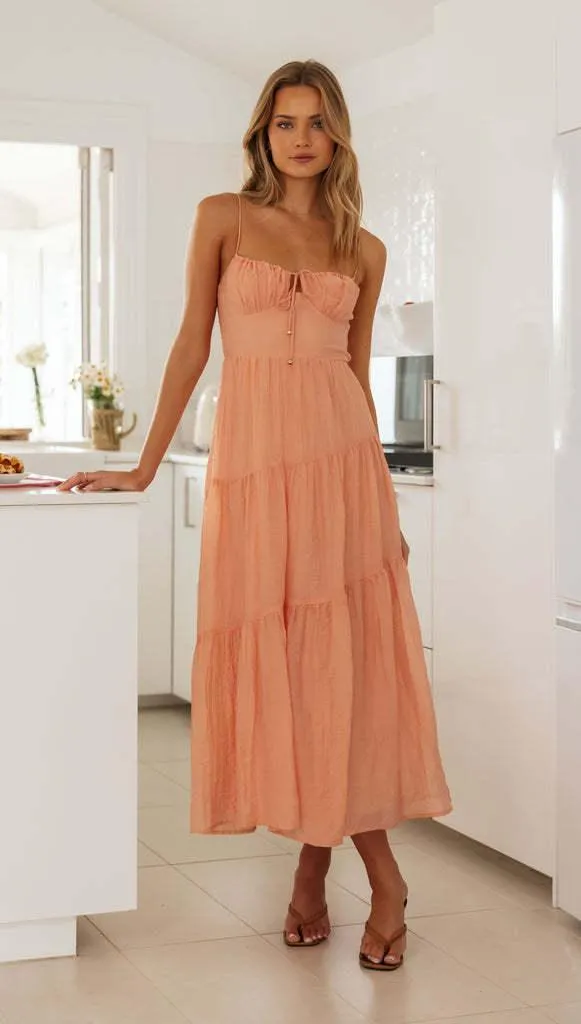 Meadow Breeze Tiered Maxi Dress