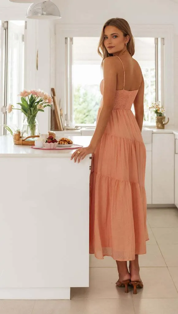 Meadow Breeze Tiered Maxi Dress