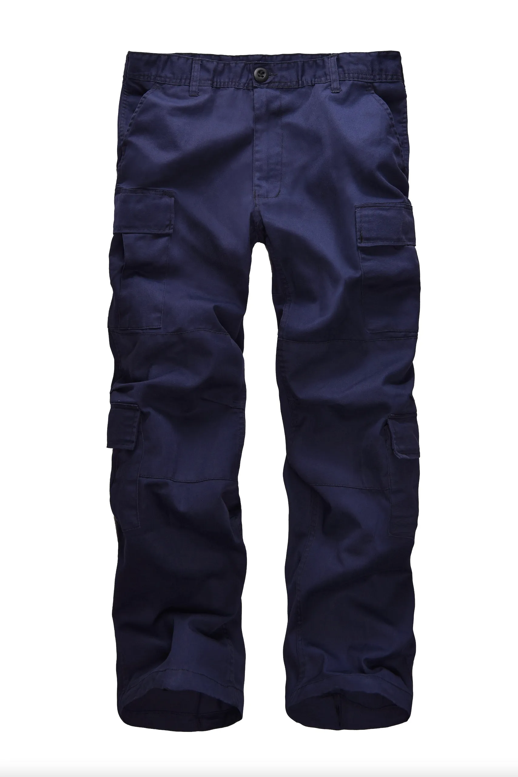 Mens Casual Paratrooper Camouflage Cargo Pants - Stone Washed