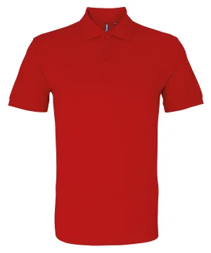 Mens organic polo | Cherry Red