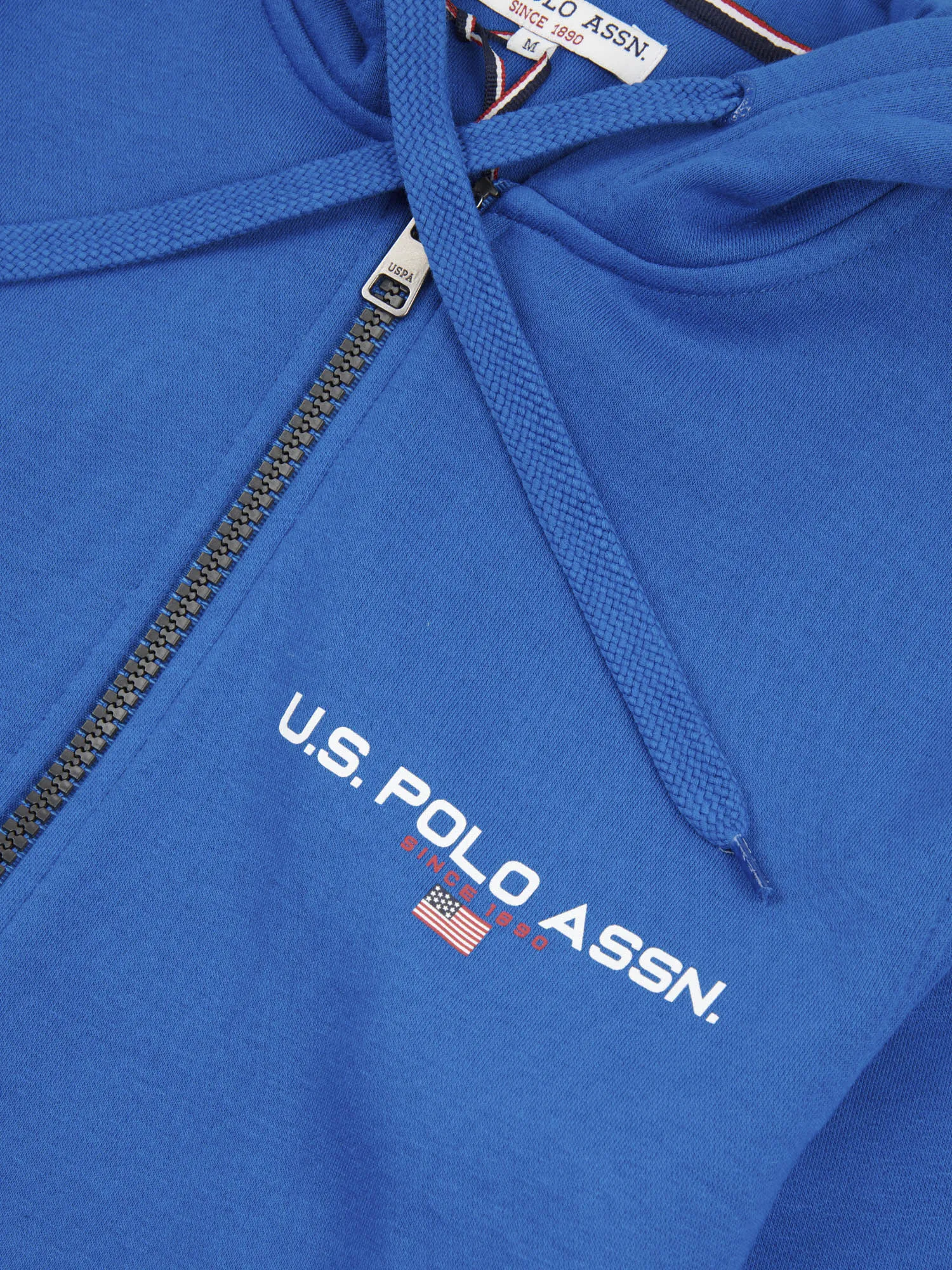 Mens Sport Zip-Through Hoodie in Classic Blue