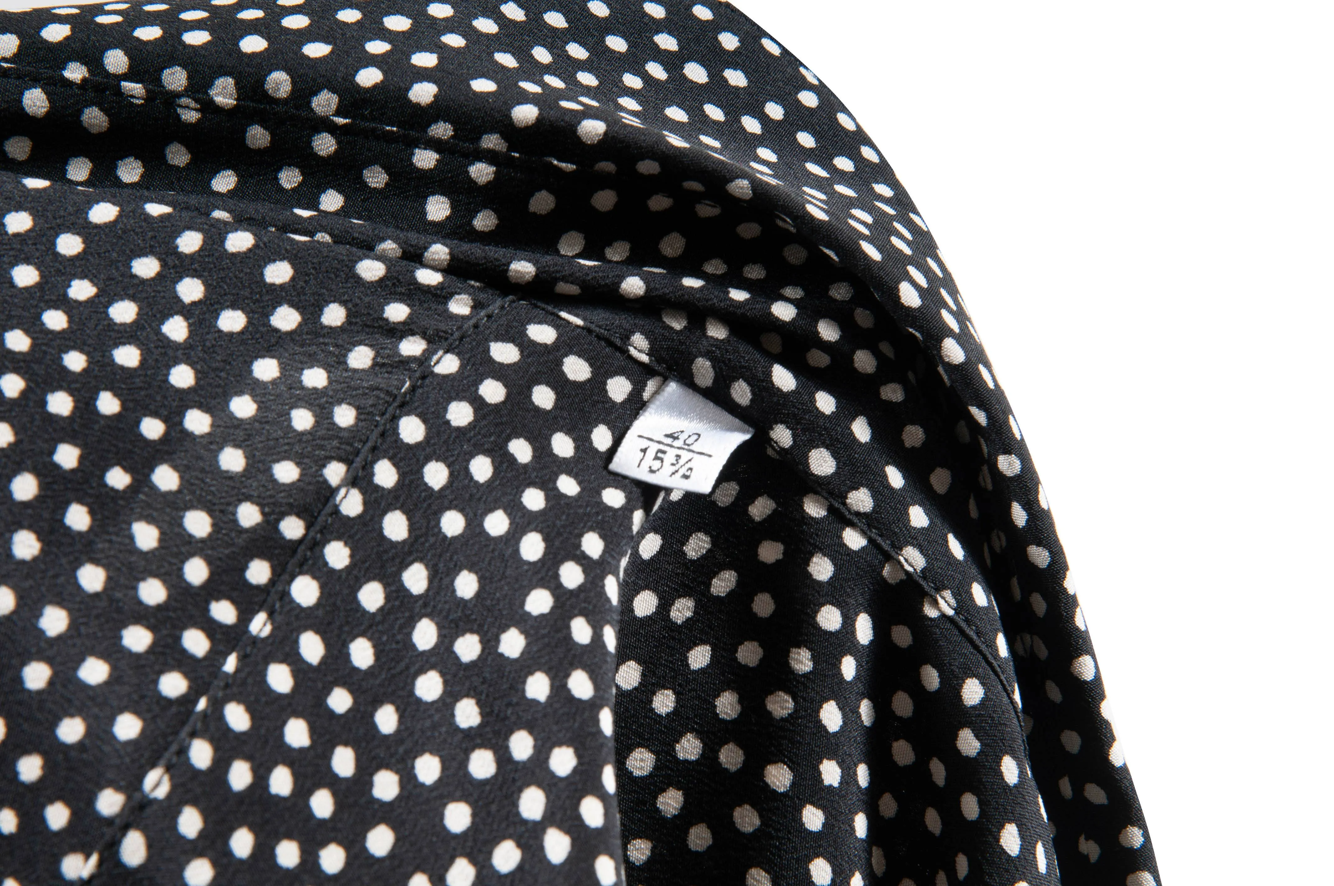 Micro Polka Dot Button Up Shirt