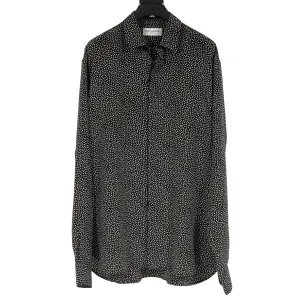 Micro Polka Dot Button Up Shirt