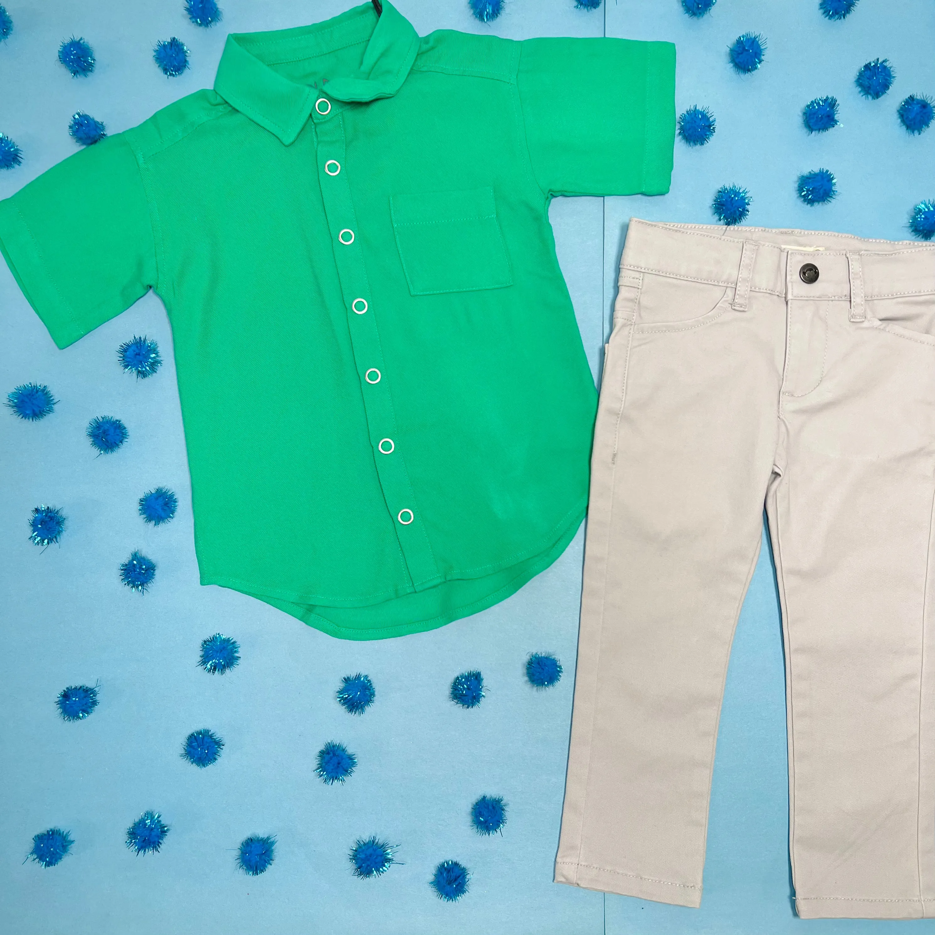 MINT BUTTON DOWN TOP
