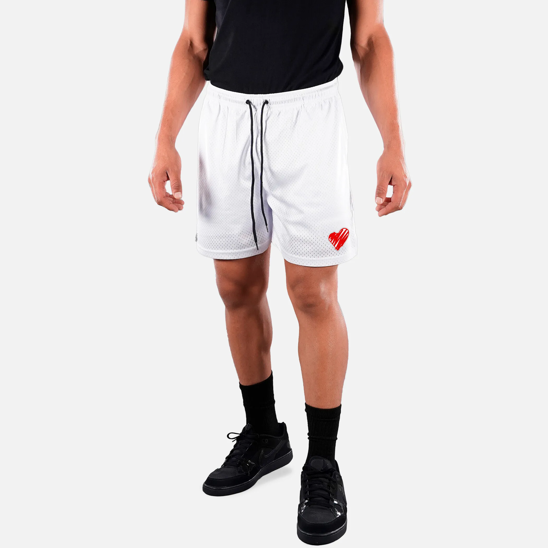 Momma Heart Patch Shorts - 7"