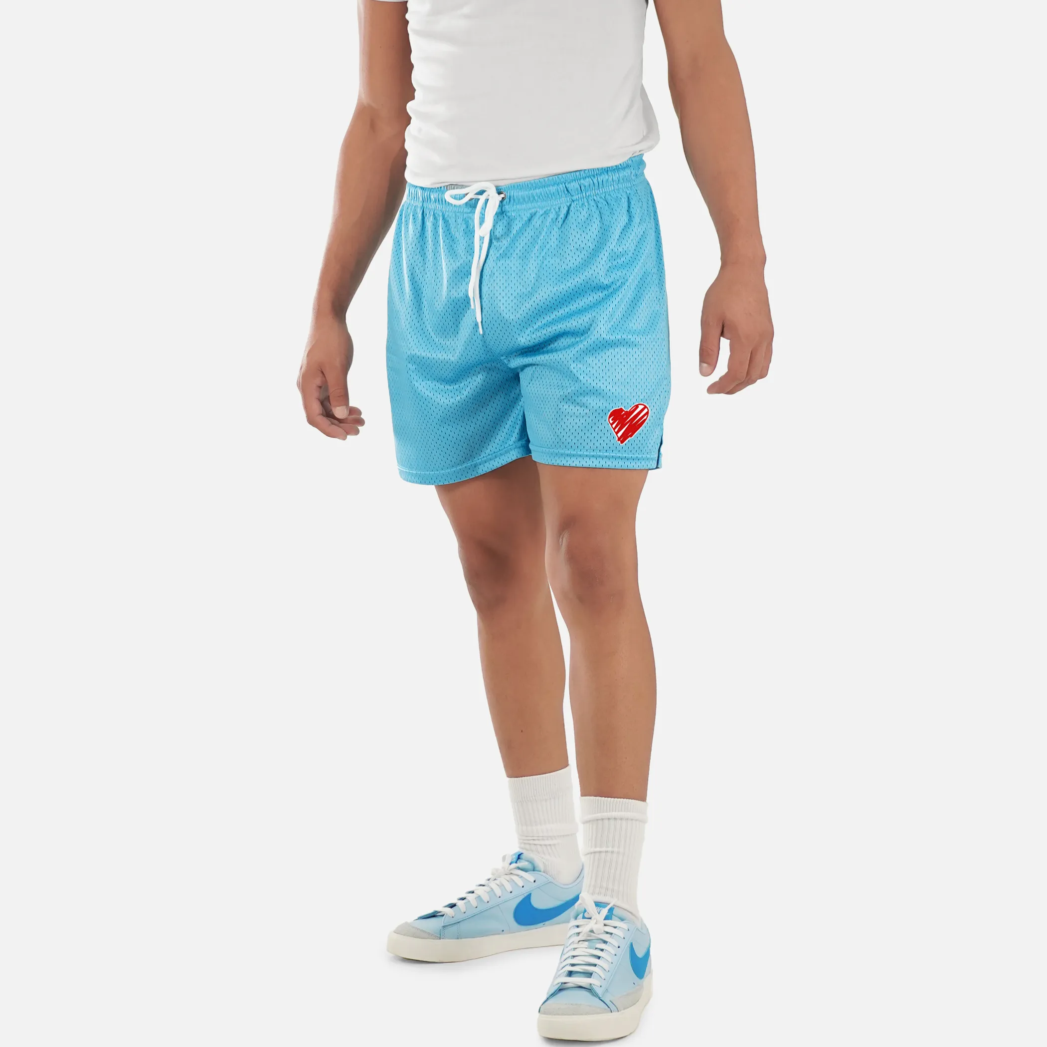 Momma Heart Patch Shorts - 7"