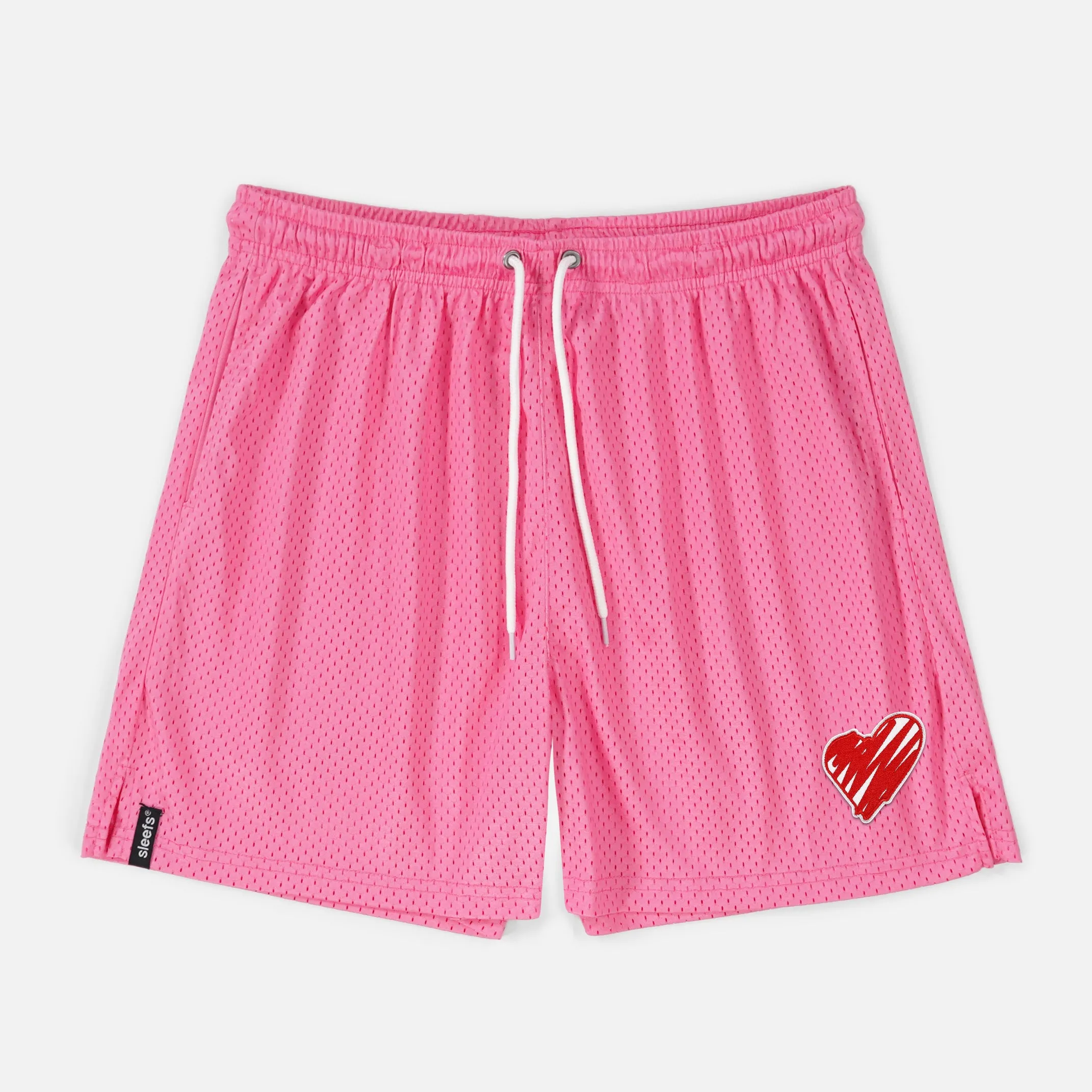Momma Heart Patch Shorts - 7"