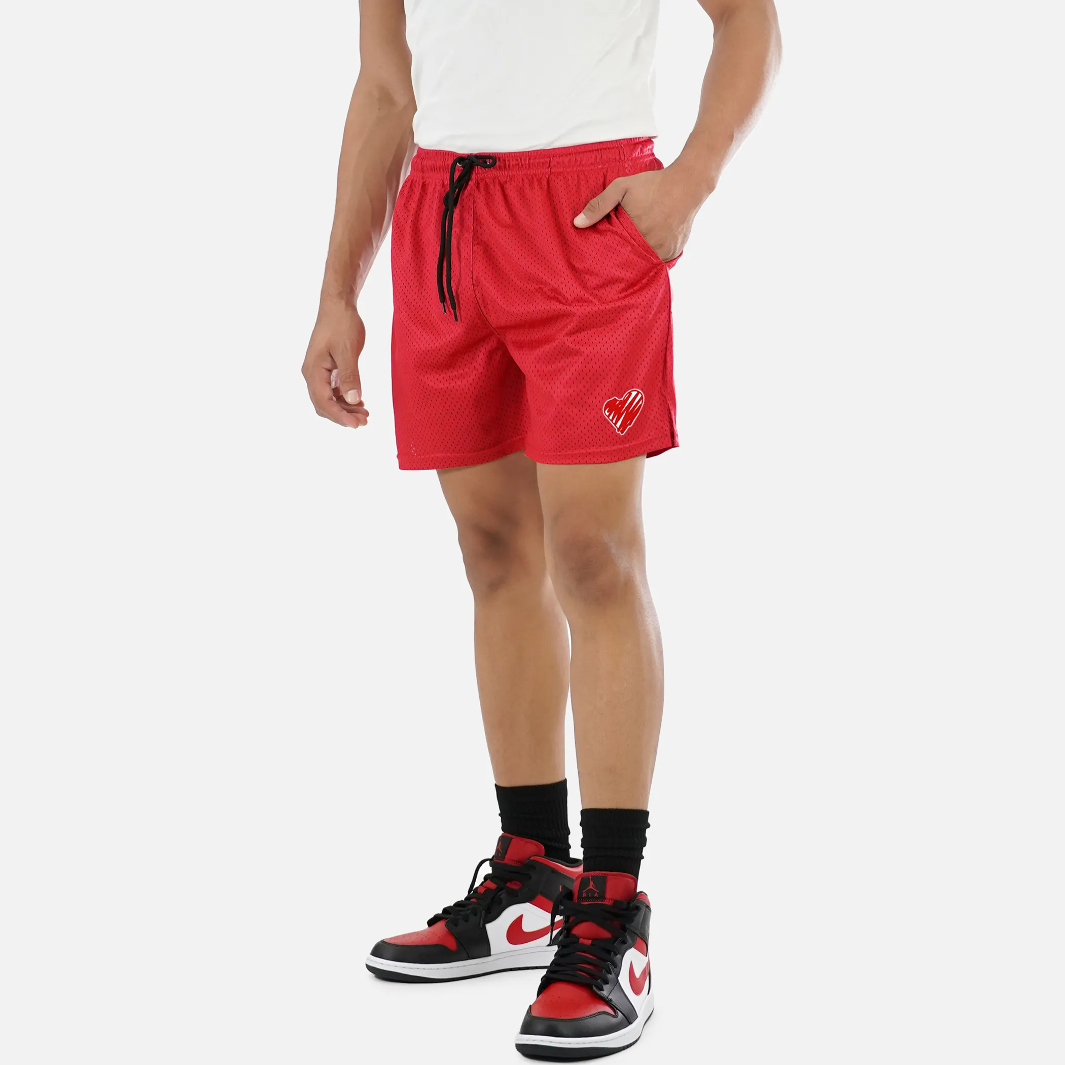 Momma Heart Patch Shorts - 7"