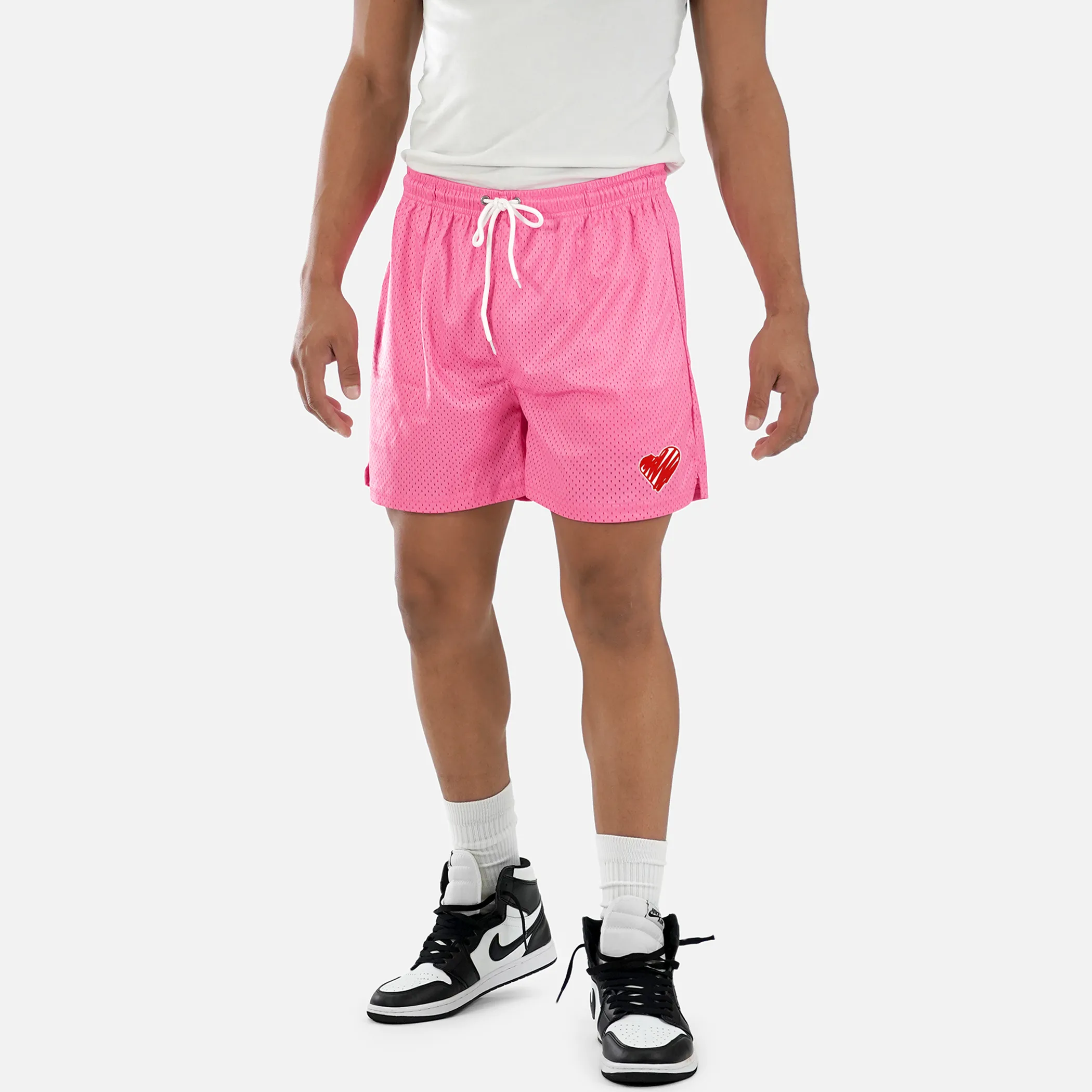 Momma Heart Patch Shorts - 7"