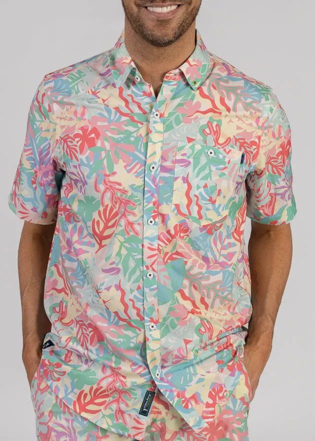 Murraytisse Men's Button Down | White/Multi