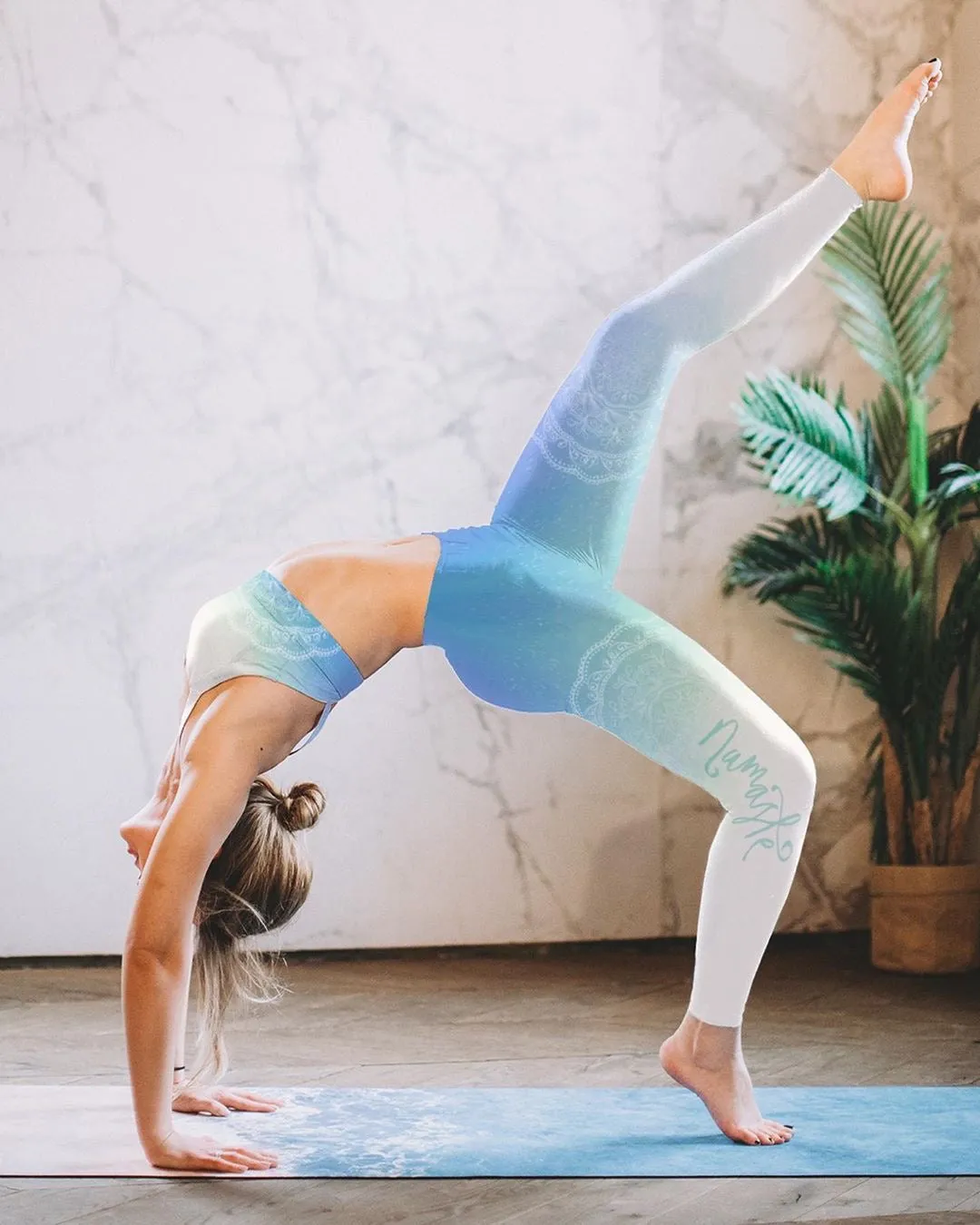 Namaste Gradient High Waist Womens Yoga Leggings