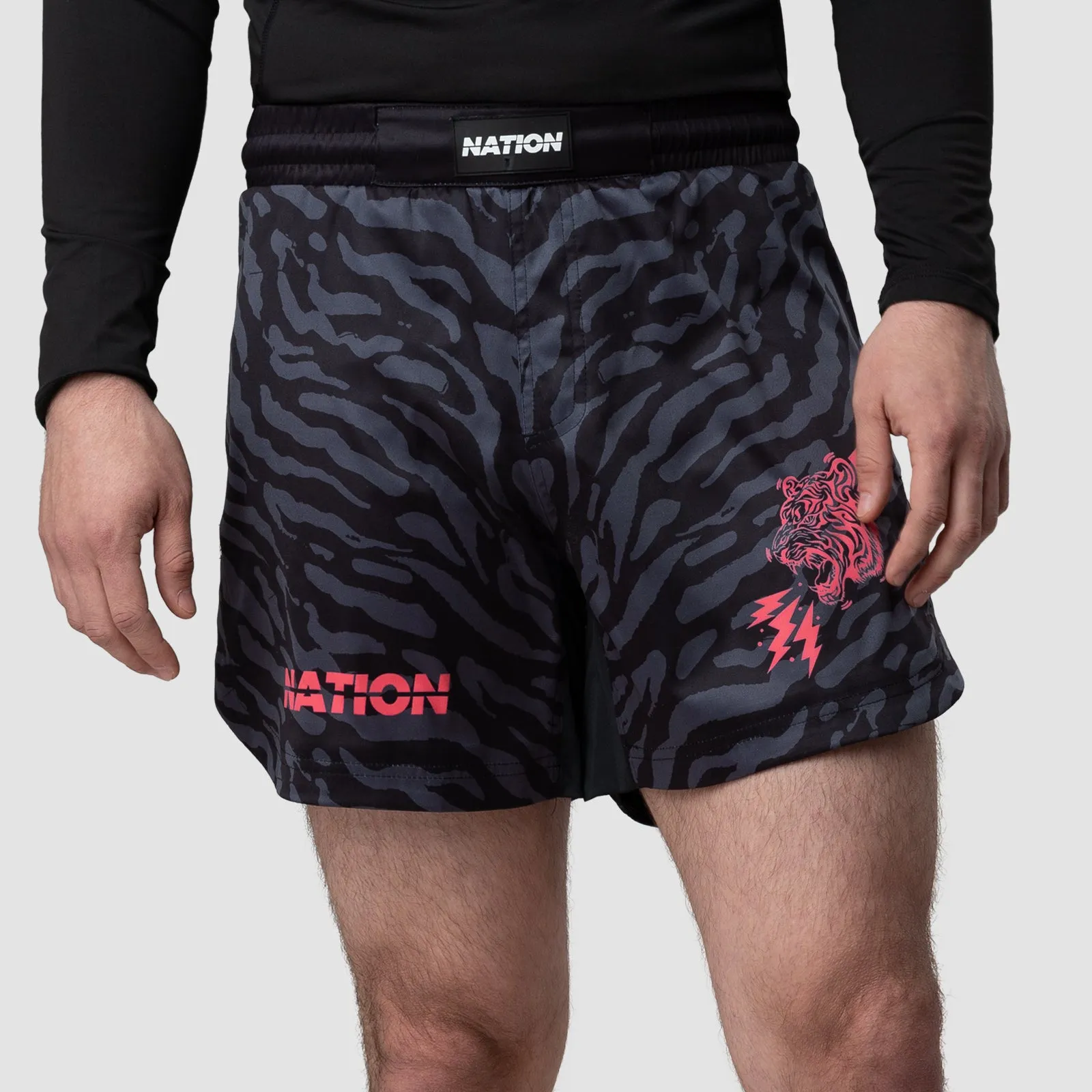 Nation Athletic "Tiger Roar" Shorts - Pink