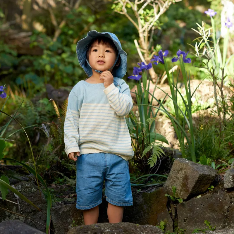 Nature Baby Sailor Shorts Chambray - Sky