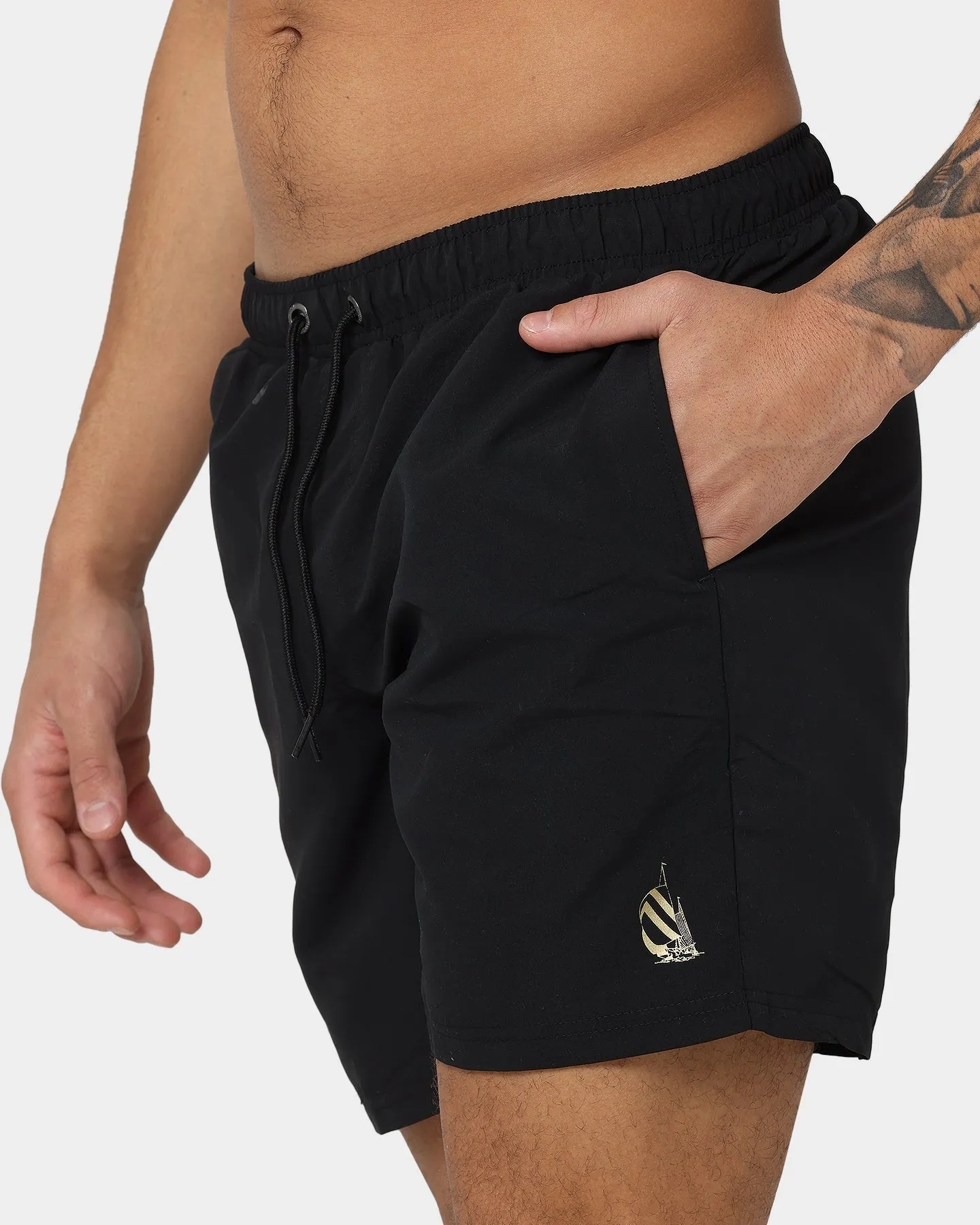 Nautica Ashore Shorts Black/Gold