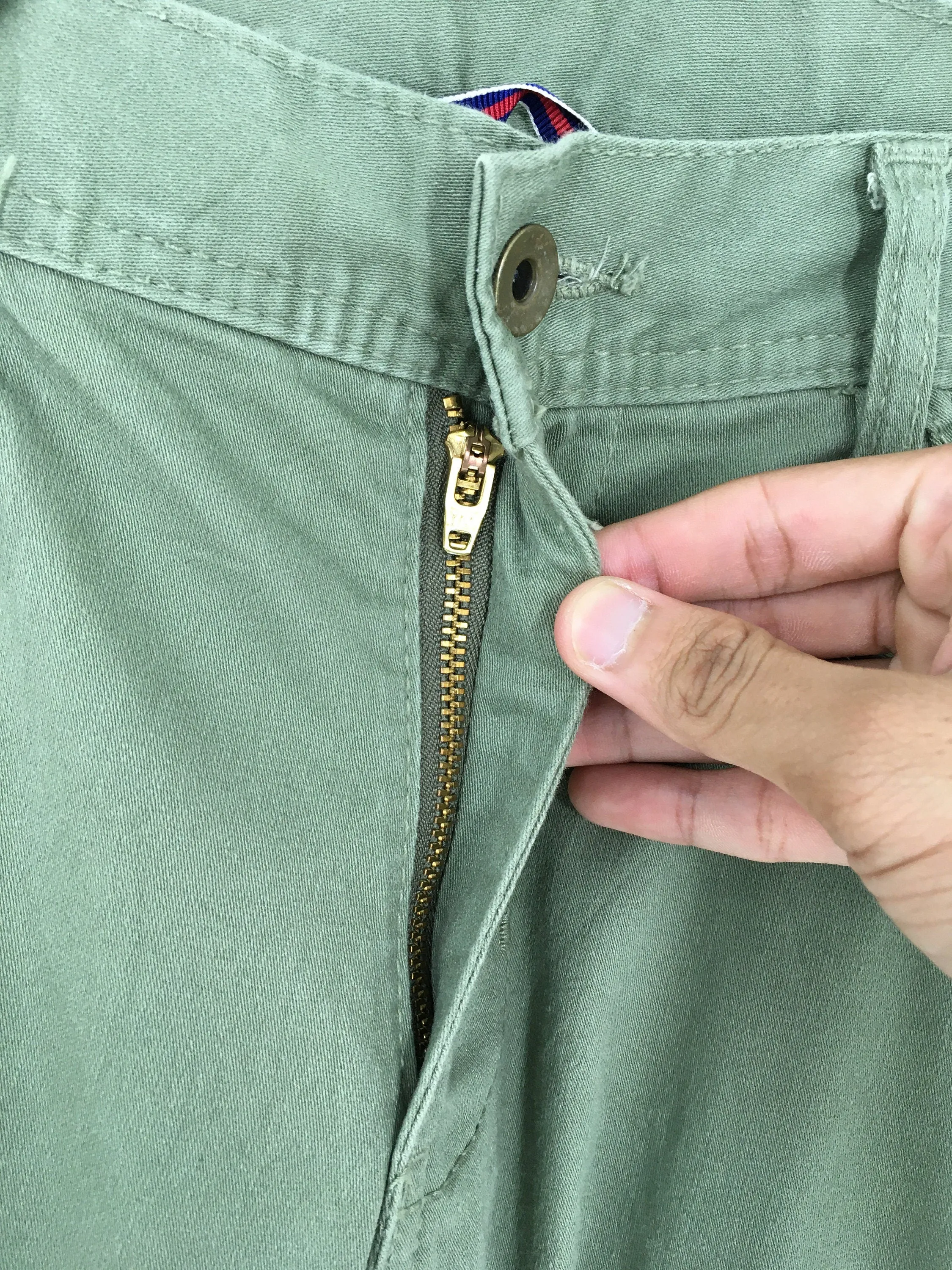 Nicole Japan Green Olive Cargo Pants Size 34x31