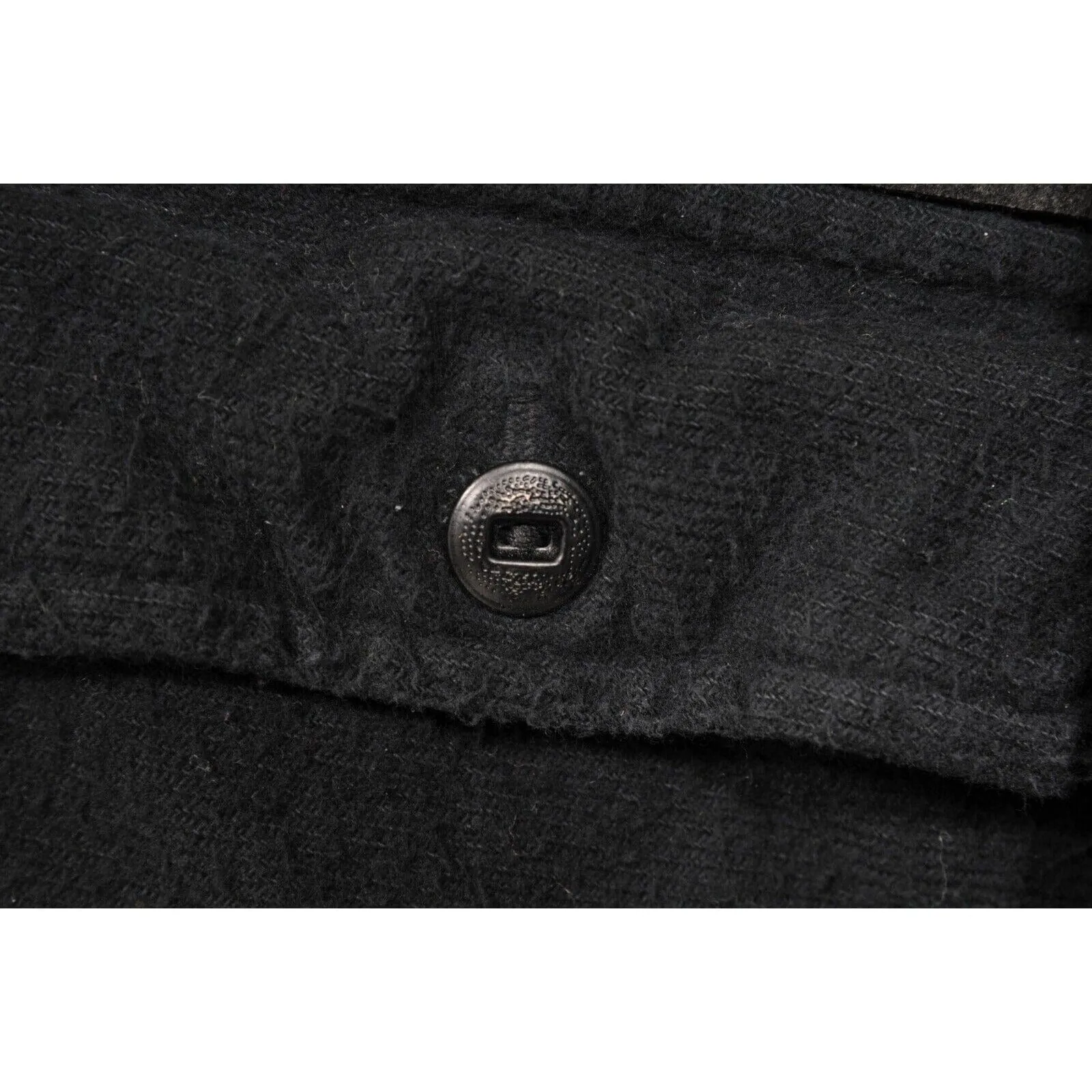 Nirvana Button Down Shirt Black Yellow Distressed Overshirt Jacket
