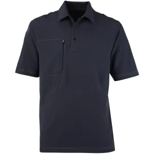 North End Men's Navy Excursion Crosscheck Performance Woven Polo