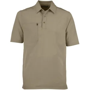 North End Men's Stone Excursion Crosscheck Performance Woven Polo