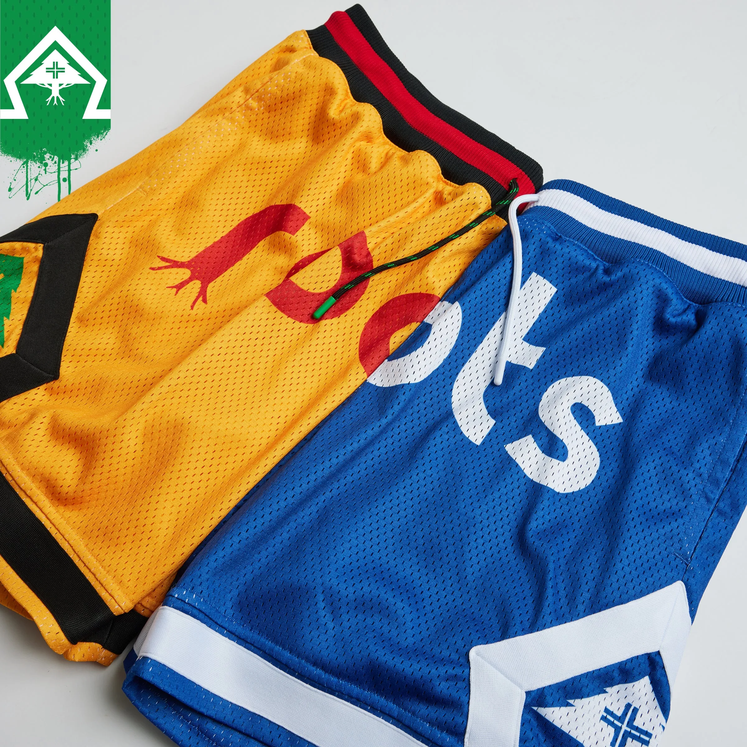 ORIGINAL ROOTS MESH SHORTS - YELLOW