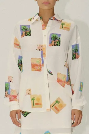 palm springs blouse - cream