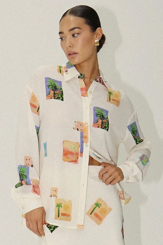 palm springs blouse - cream